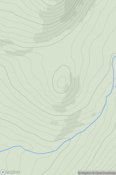 Thumbnail image for An Torr [Glen Albyn and the Monadh Liath] [NN535968] showing contour plot for surrounding peak